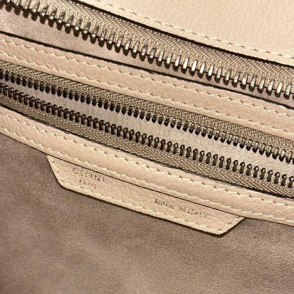 Celine Beige Leather Micro Luggage Tote (Pre-owned) 9M6GKHV
