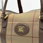 Load image into Gallery viewer, Burberry 20th Century Vintage Check Canvas Boston Bag (Pre-owned)
