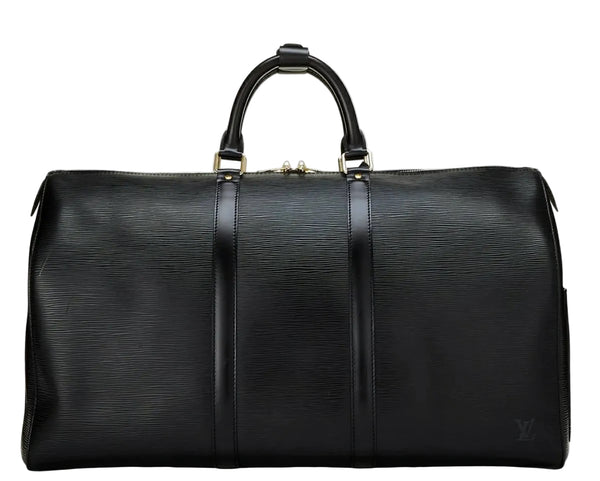 Louis Vuitton Keepall 55 Epi Leather Bag Black (Pre-owned) QV6D9XX