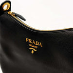 Load image into Gallery viewer, Prada Vitello Phenix Black Gold (Like new)
