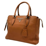 Load image into Gallery viewer, Prada Brown Vitello Phenix Convertible Tote Bag (Pre-owned)
