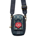 Load image into Gallery viewer, Louis Vuitton x Nigo Flap Double Phone Pouch Monogram Blue (Like new) Y4DMR8C
