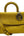 Dior Light Yellow Leather Mini Be Dior Top Handle Bag (Pre-owned)