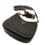 Load image into Gallery viewer, Prada Vitello Phenix Black Gold (Like new)
