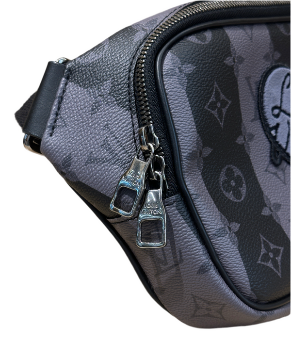 Louis Vuitton x NIGO Monogram Eclipse Stripes LV Heart Modular Sling Bag (Pre-loved)