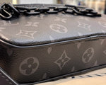 Load image into Gallery viewer, Louis Vuitton 2019 Monogram Eclipse Pochette Volga Clutch Bag Black “Like New”

