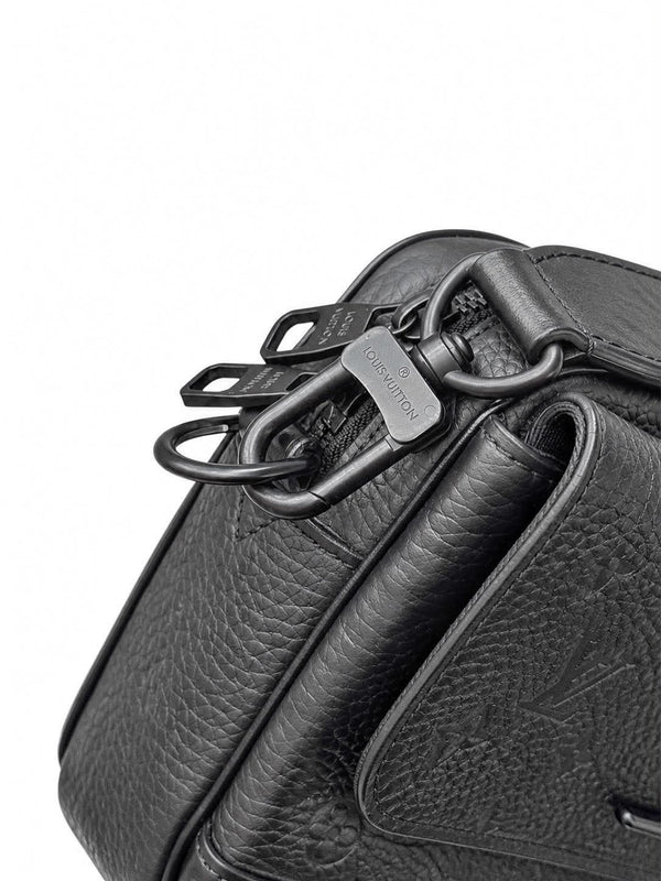 Louis Vuitton Taurillon Monogram Steamer Messenger Black (Like new) T9M24QH