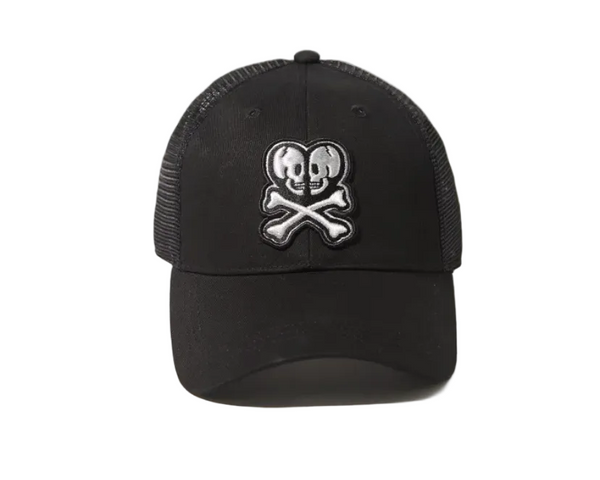 Tokidoki Double Skull Baseball Mesh Cap Black