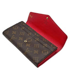 Load image into Gallery viewer, Louis Vuitton Sarah Wallet Monogram Coquelicot Lining (Pre-owned)
