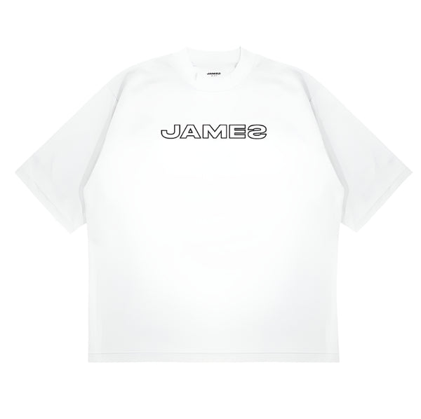 JAMES Monochrome Tee White