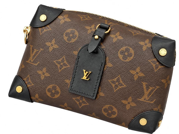 Louis Vuitton Pre-Owned Petite Malle Souple Handbag Monogram Canvas with Leather Shoulder Bag (Like new)  H8JWRT8