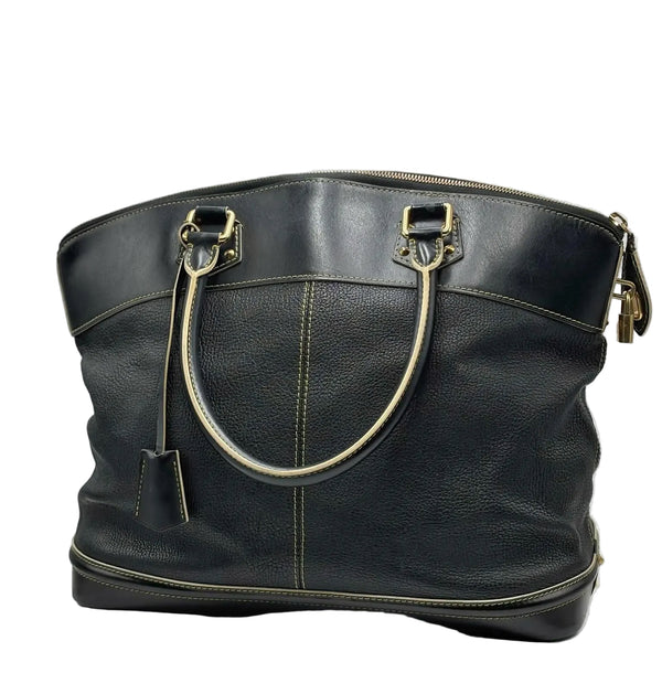 Louis Vuitton Black Suhali Leather Lockit PM Bag (Pre-owned) CBWCT9X