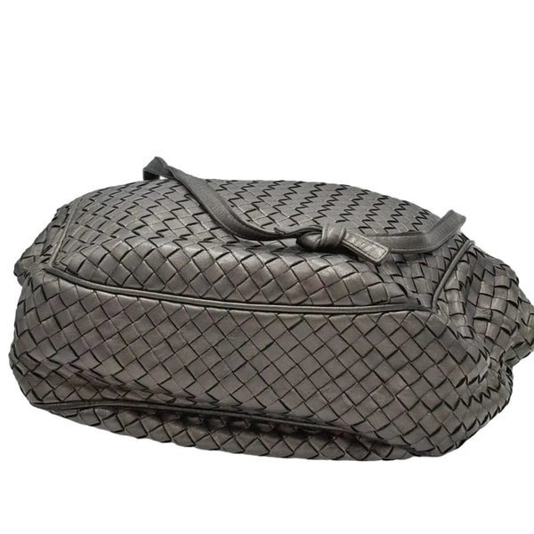 Bottega Veneta Intrecciatio Shoulder Bag Metallic Grey (Pre-owned) 2K4C9HD