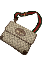 Load image into Gallery viewer, Gucci Medium GG Supreme Web Neo Vintage Double Flap Messenger Bag (Pre-owned)

