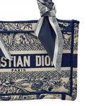 Load image into Gallery viewer, Christian Dior Toile De Jouy Dioriviera Small Book Tote Blue (Like new) H239R6J
