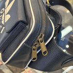Load image into Gallery viewer, Gucci x Adidas Textured Dollar Calfskin Belt Bag Black (Pre-owned)

