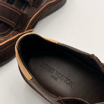 Load image into Gallery viewer, Louis Vuitton Brown Monogram Canvas and Suede Trainer (Pre-owned)
