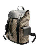 Load image into Gallery viewer, Gucci Soft Backpack Monogram GG Black/Brown (Pre-owned) MD77GQD
