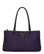 Load image into Gallery viewer, Prada Tessuto Nylon Shoulder Bag Purple (Pre-owned) QYK7W2D
