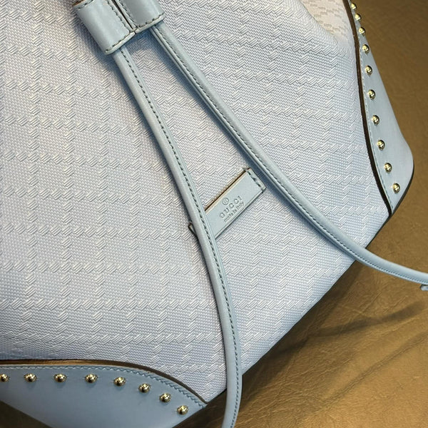 Gucci Bright Diamante Medium Bucket Bag Great White (Brandnew)