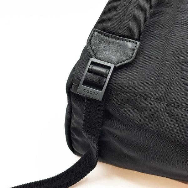 Gucci Backpack Sherry Line Black (Pre-owned) 4KX67CY