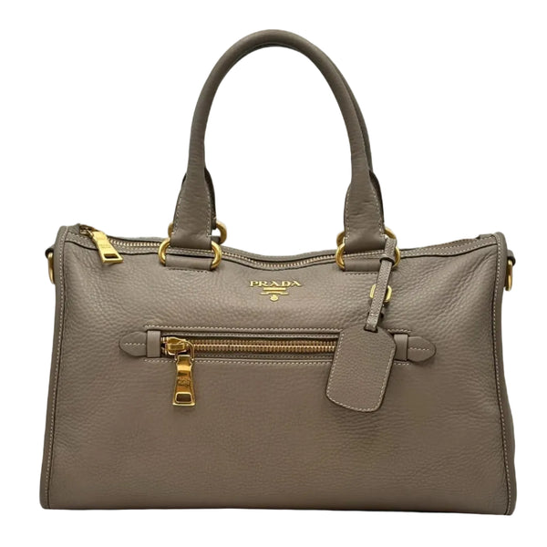 Prada Vitello Daino Shopping Satchel Pomice (Like new) XCRVCQB