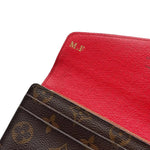 Load image into Gallery viewer, Louis Vuitton Sarah Wallet Monogram Coquelicot Lining (Pre-owned)
