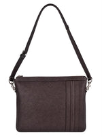 Load image into Gallery viewer, Gucci Leather Messenger Bag Dark Brown (Pre-owned) BRK6X3M
