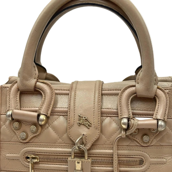 Burberry Quilted Leather Manor Bag (Pre-owned)