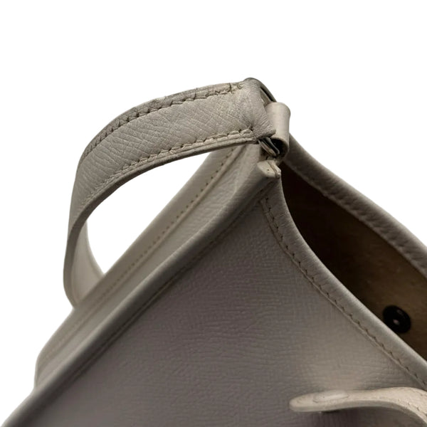 Hermès Mini Evelyne White Silver Hardware Shoulder Bag (Pre-owned) TBJQW6K
