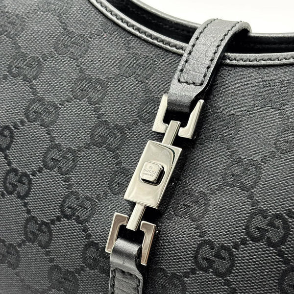 Gucci Monogram Bardot Shoulder Bag Black (Pre-owned) 7WYYM3H