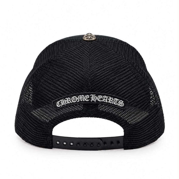 Chrome Hearts St. Barth's Cemetery Exclusive Trucker Hat Black/Orange