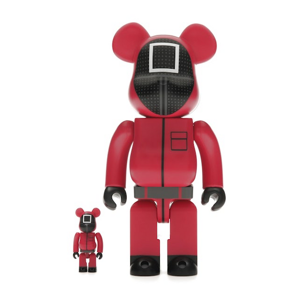 Bearbrick x Squid Game Guard (Square) 100% & 400% Set