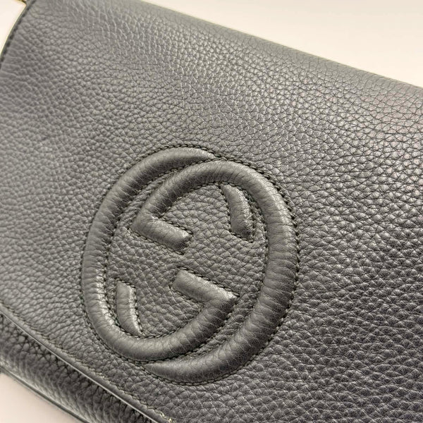 Gucci Soho Chain Leather Crossbody Bag (Pre-owned) 62HRBQ4