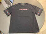 Load image into Gallery viewer, Off-White Red White Blue Arrow Short Sleeve T-shirt Black
