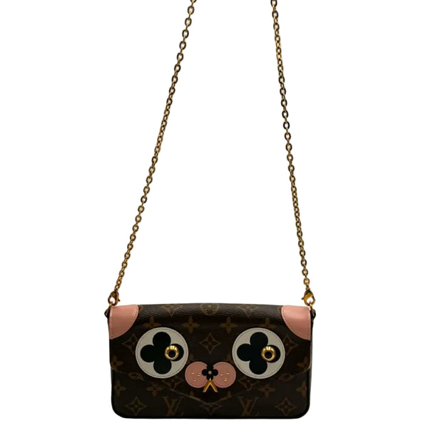 Louis Vuitton Pochette Felicie Limited Edition Valentine Dog Collection (Pre-owned) 783G9WD