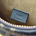 Load image into Gallery viewer, Fendi Fabric Jacquard Vitello Grace FF 1974 Mini Fendessence Shoulder Bag Tobacco Moro Ebano (Like new) 4BW2Y6R
