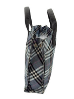 Load image into Gallery viewer, Burberry Blue Label Nova Check Mini Tote Bag in Light Bue Canvas (preowned)
