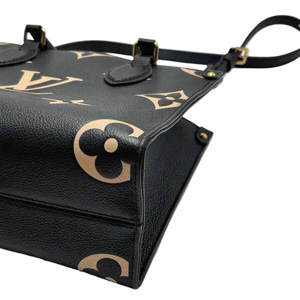 Louis Vuitton Bicolor Black/Beige Monogram Empreinte Leather OnTheGo PM (Like new) VJY2XTK