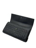 Load image into Gallery viewer, Bottega Veneta Black Intrecciato Woven Nappa Leather Continental Wallet (Pre-owned)

