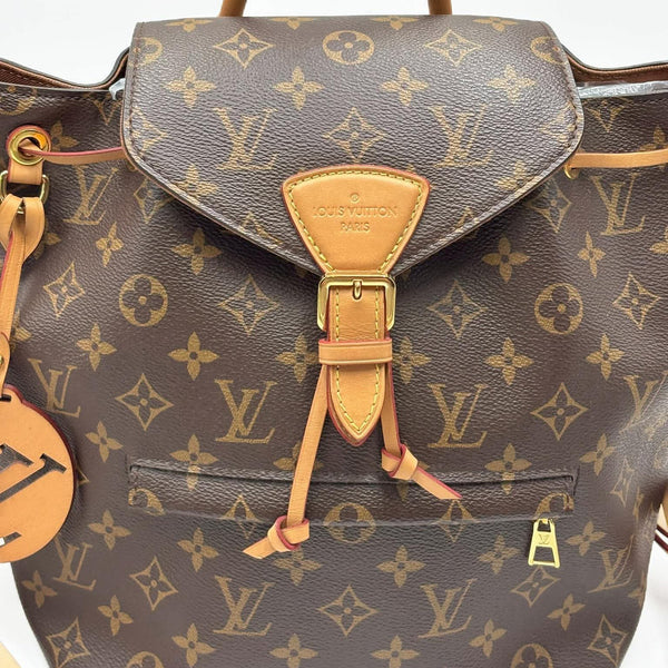 Louis Vuitton Monogram Canvas Montsouris MM NM Backpack Bag (Like new) 3TJM6TV