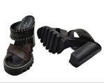 Load image into Gallery viewer, Louis Vuitton  Monogram Star Trail Sandals (Fitted)
