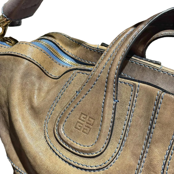Givenchy Brown Goatskin Leather Small Nightingale Bag (Pre-owned) 6HB7C8R