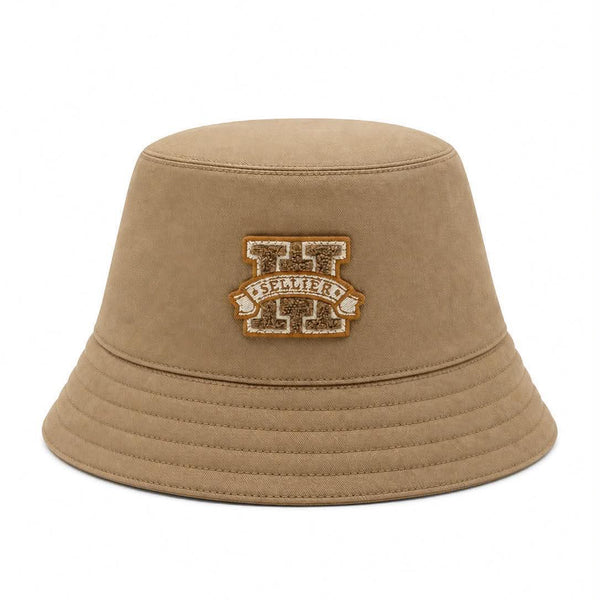 Hermes Beige Camel Cotton Harper H Sellier Bucket Hat (Brandnew)
