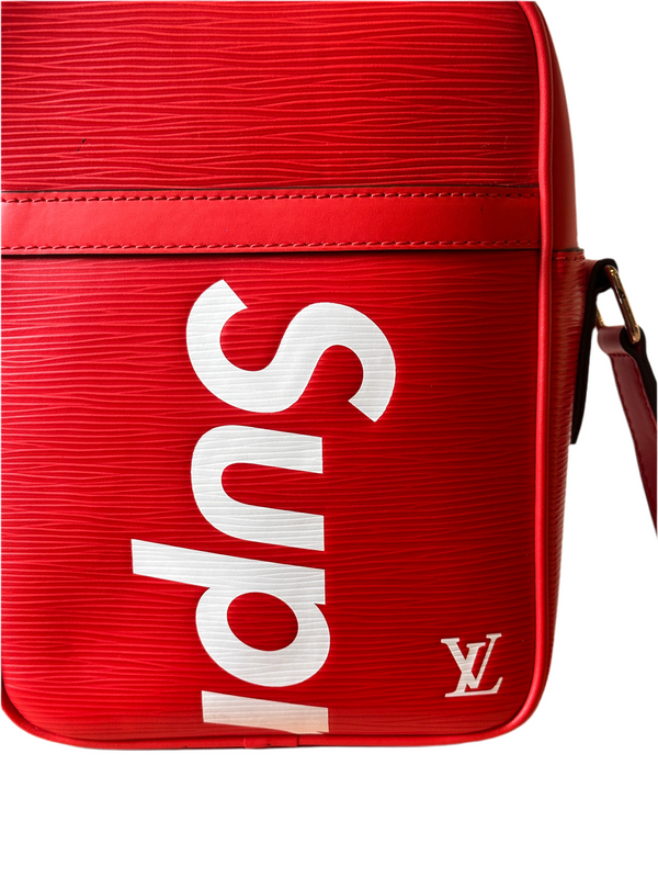 Louis Vuitton x Supreme Danube Epi PM Red