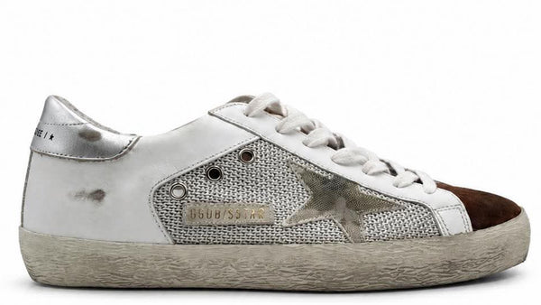 Golden Goose Super-Star Light Silver White Beige