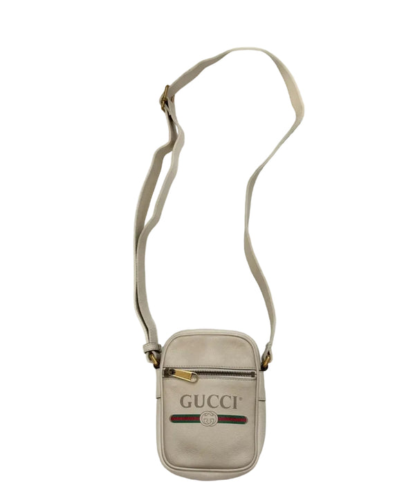 Gucci Mini Grained Calfskin Logo crossbody bag (Pre-owned) 4HYB46X