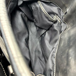 Load image into Gallery viewer, Burberry Metallic Grey Beat Check Nylon and Leather Shoulder Bag (Pre-owned)
