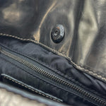 Load image into Gallery viewer, Burberry Metallic Grey Beat Check Nylon and Leather Shoulder Bag (Pre-owned)
