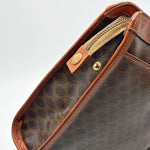 Load image into Gallery viewer, Celine Vintage Pouch Brown Monogram Canvas and Natural Leather (Pre-owned)
